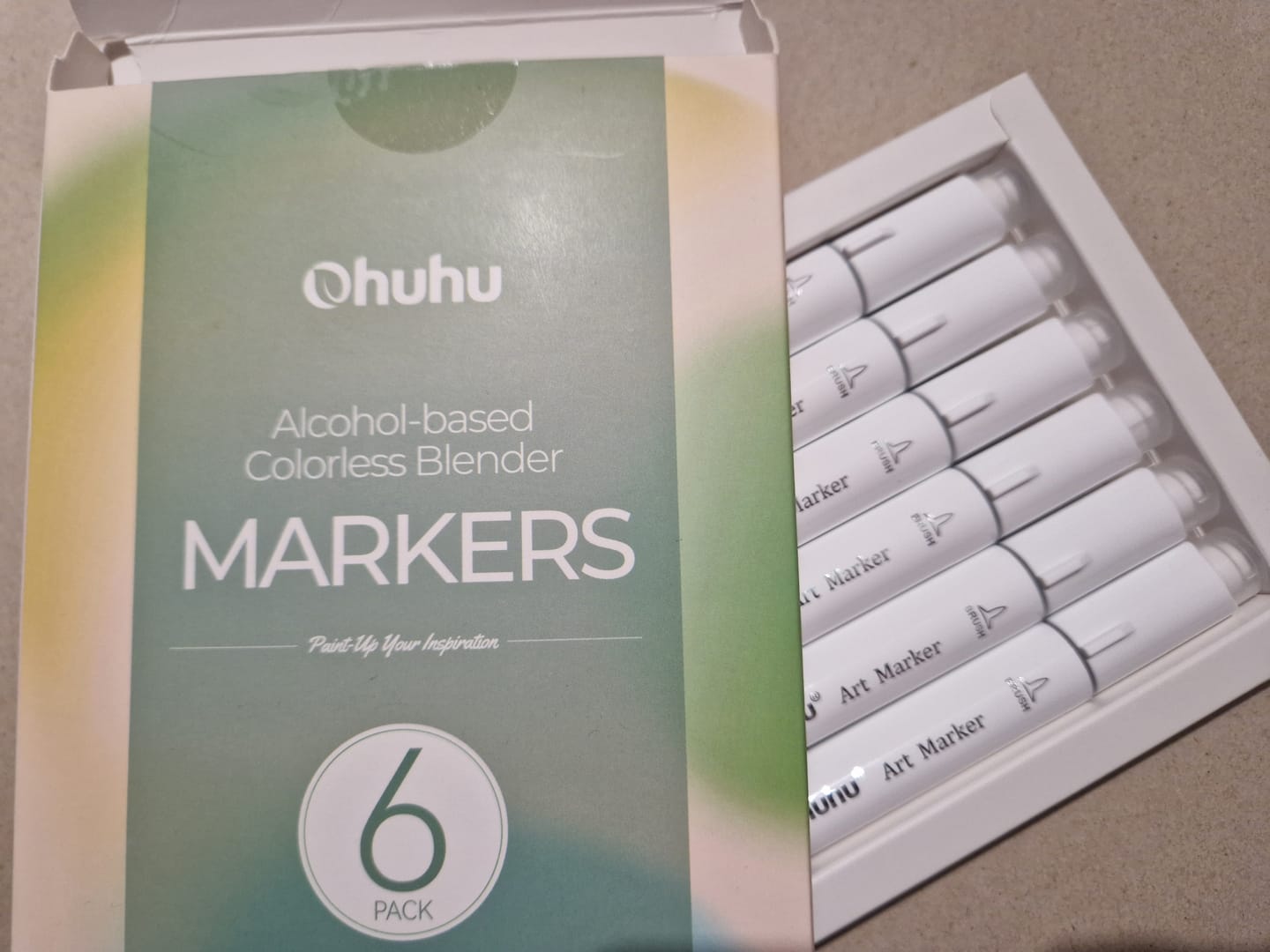Customer photo review of Ohuhu Honolulu Colorless Blender Marker - Pack of 6