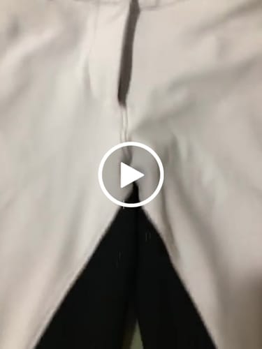 Customer video review of Ladies & Teen Rosette White Breeches with Black Seat