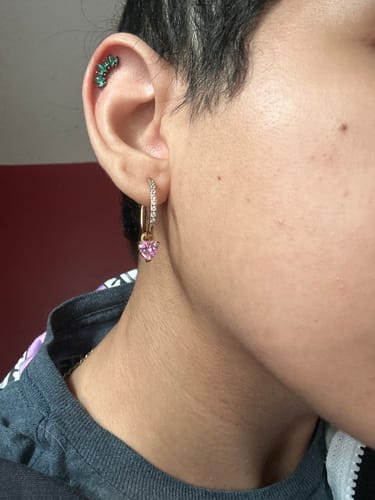 Customer photo review of Pink Heart Charm