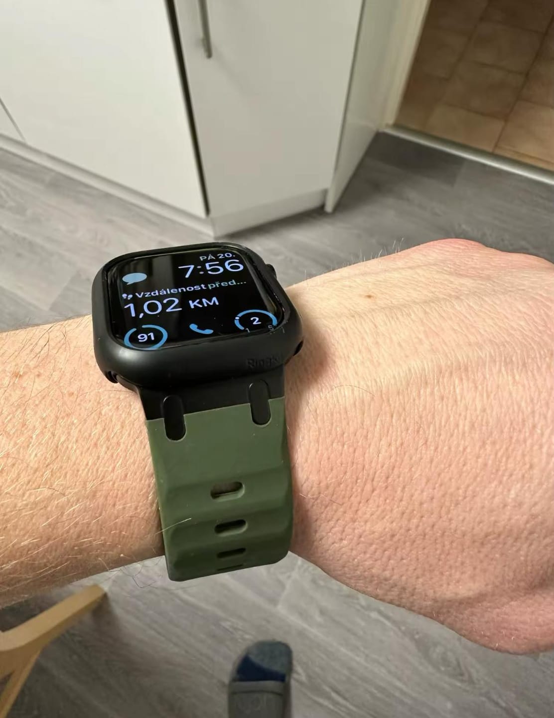 Customer photo review of Soft Silicone 2.0 Strap for Apple Watch