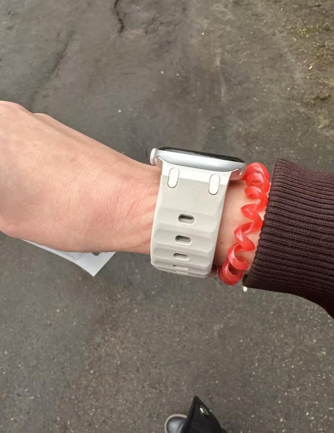 Customer photo review of Soft Silicone 2.0 Strap for Apple Watch