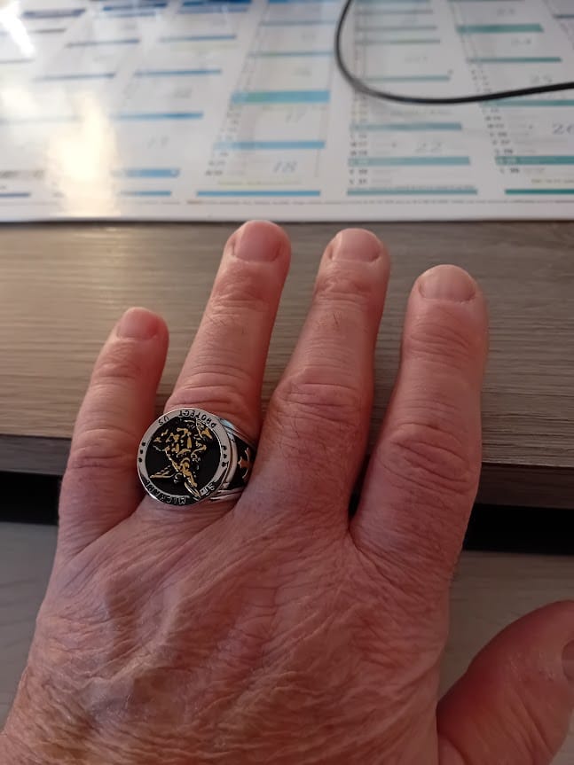Customer photo review of Bague de l'Archange Michel