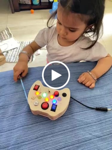 Customer video review of Tinker Pad Montessori Busy Board-V2