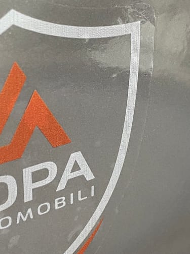 Customer photo review of Sticker Vinile Trasparenti