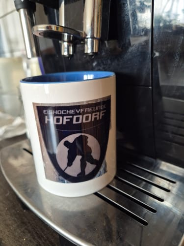 Customer photo review of TassenExpress - Becher Keramik Tasse mit Logo bedruckt 325ml Firmenlogo