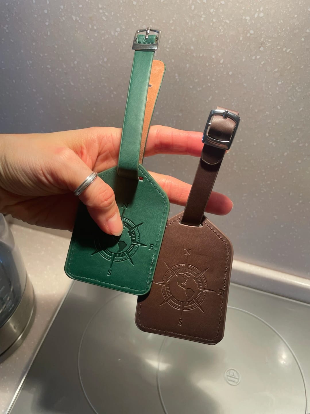 Customer photo review of Étiquette Bagage <br>Rose des Vents