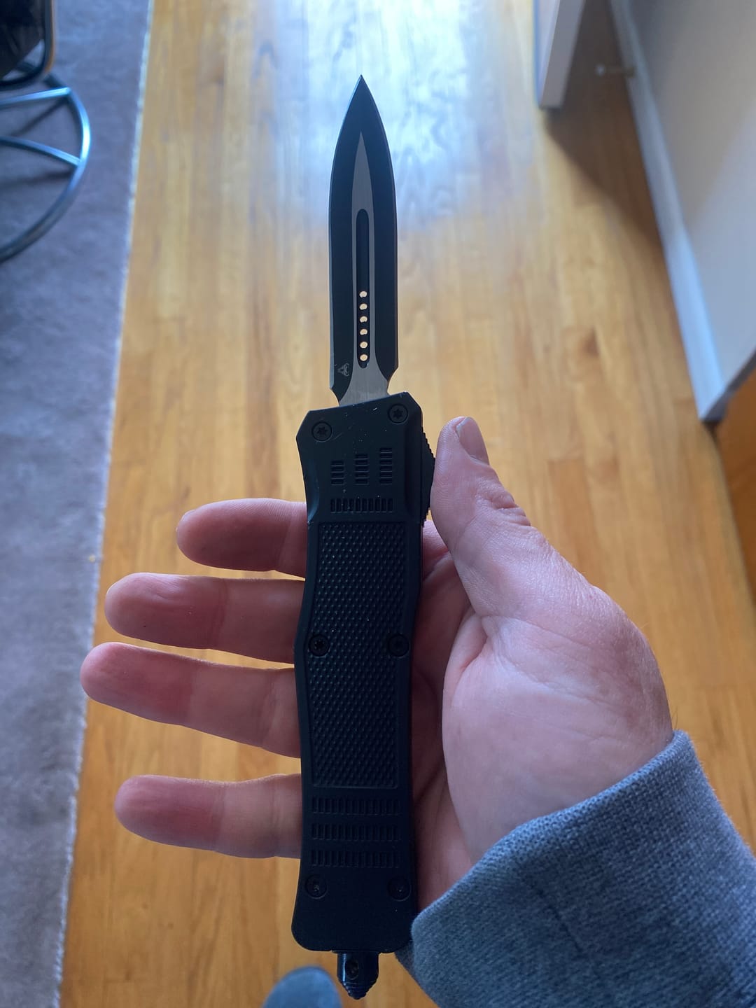 Customer photo review of 50% OFF Black Phantom D/A OTF (Multiple Blade Styles Available)