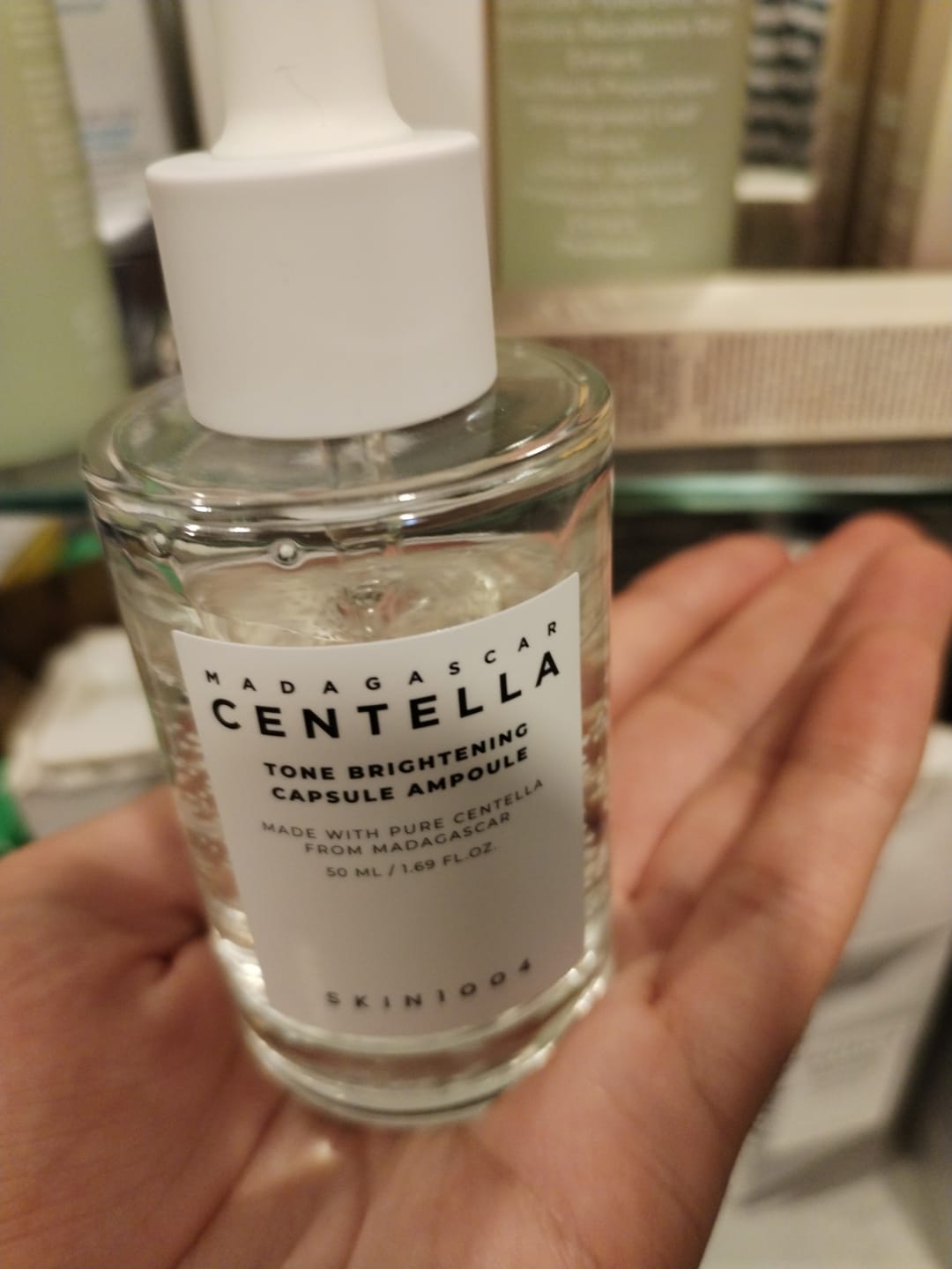 Customer photo review of Tone Brightening Capsule Ampoule