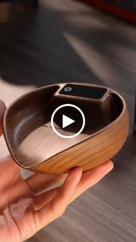 Customer video review of Electronic Walnut Coffee Scale With Leaf Shade - MUVNA