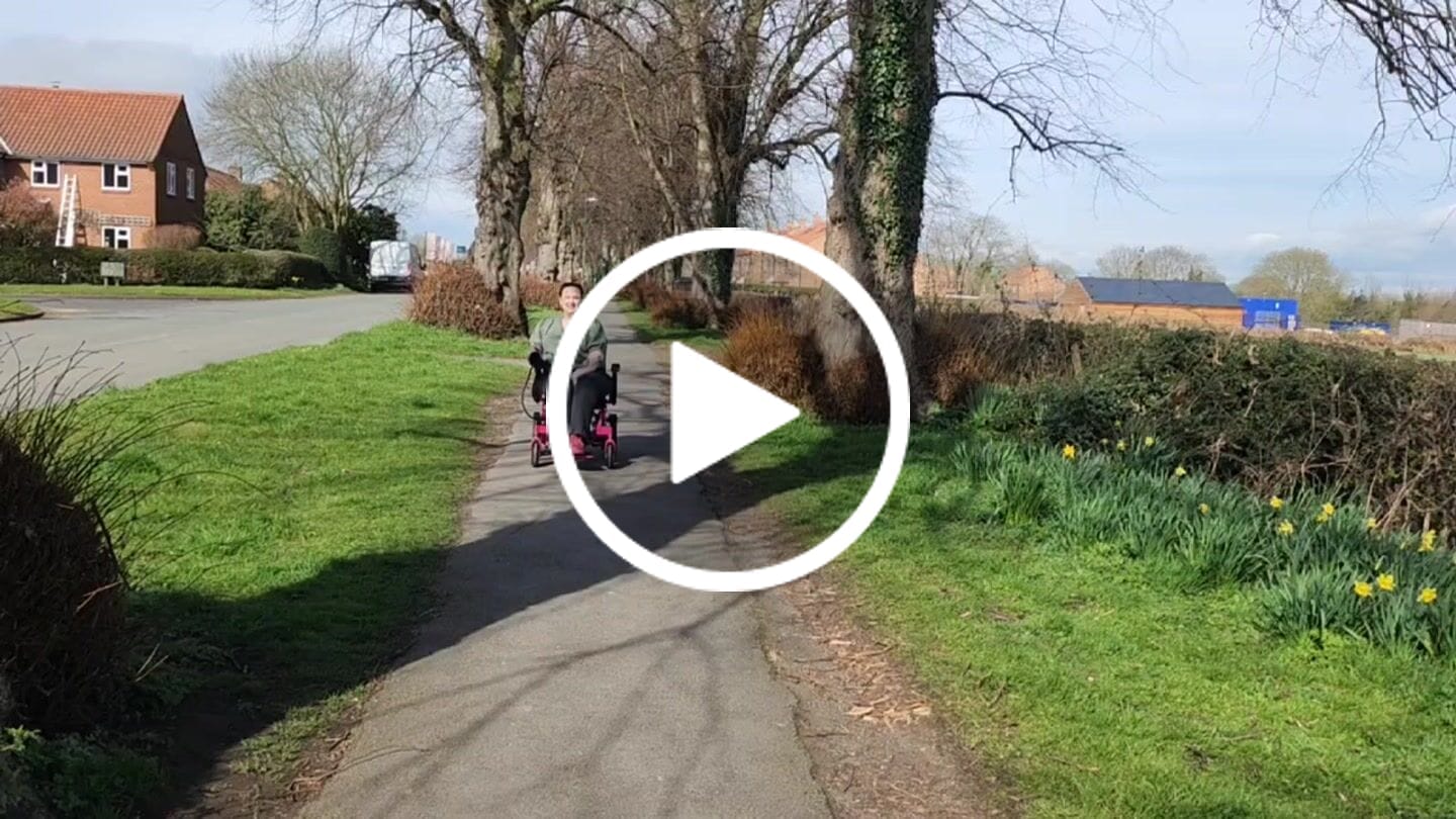 Customer video review of Limited Edition Pink Lightweight Electric Wheelchair | Freedom Pro ST