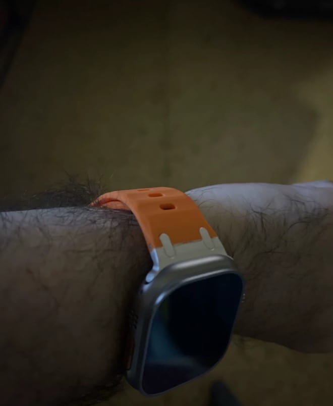 Customer photo review of Soft Silicone 2.0 Strap for Apple Watch