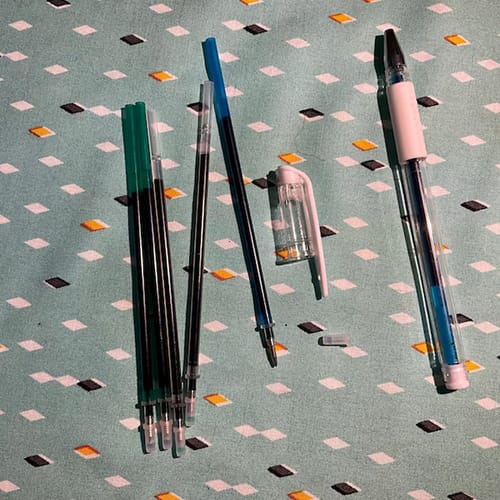 Customer photo review of Heat Erasable Pens for Fabric