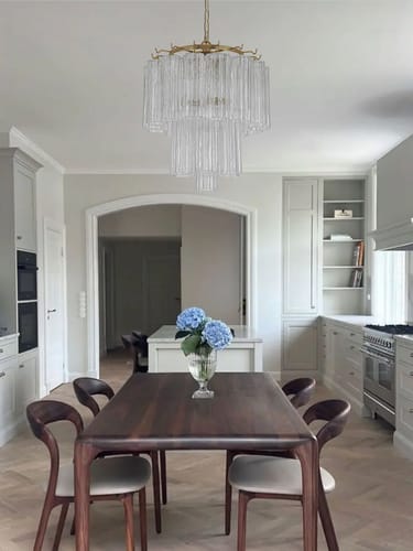 Customer photo review of Mid-century Modern 3-Light Tronchi Murano Glass Tiered Chandelier