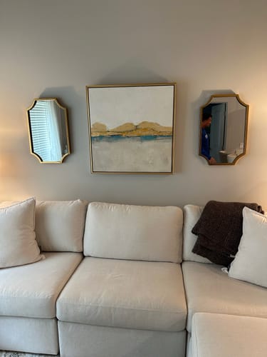 Customer photo review of Gold Landscape Abstract Art #ABLS04