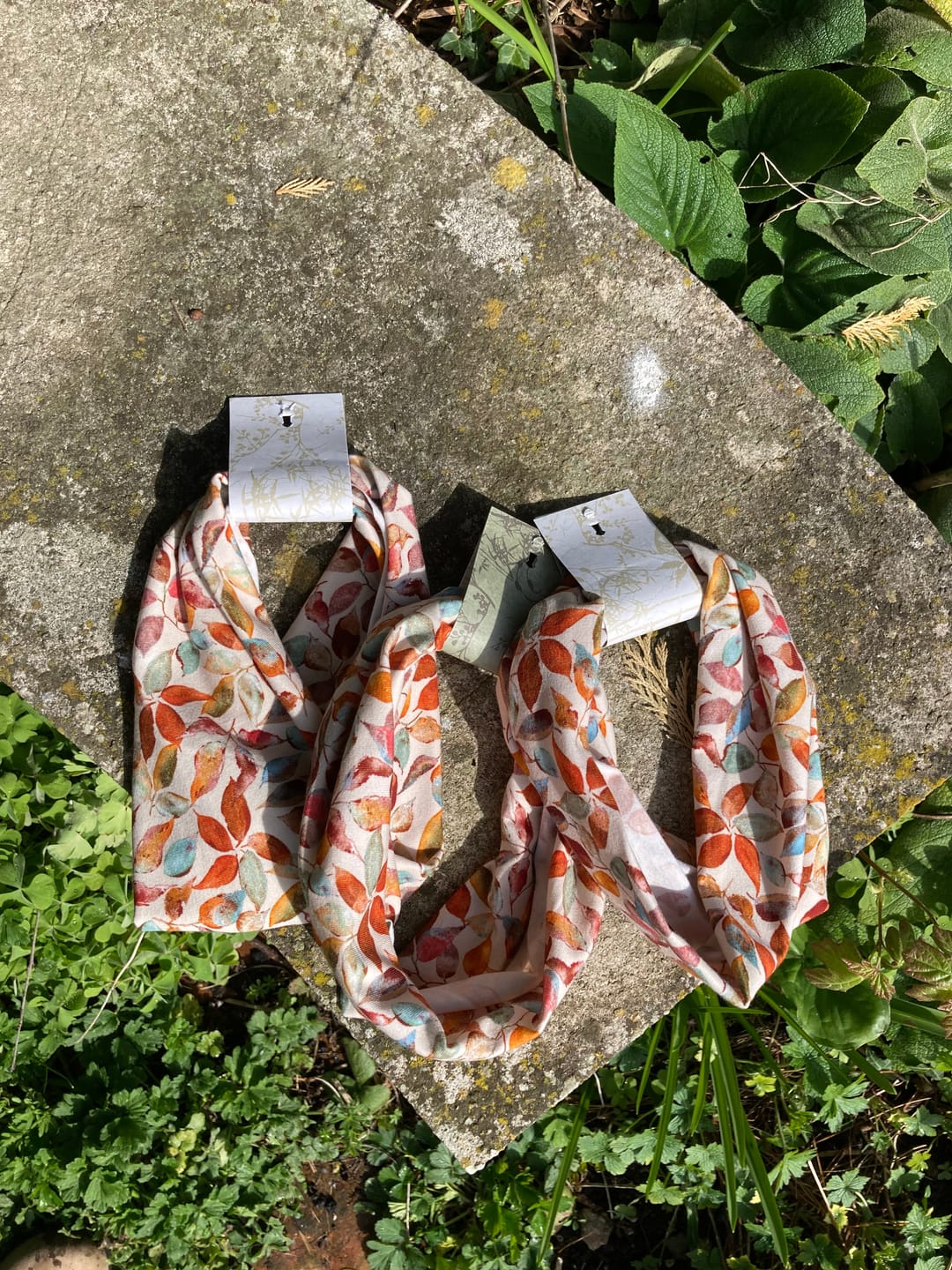 Customer photo review of Chroma Leaves Cotton Jersey Fabric