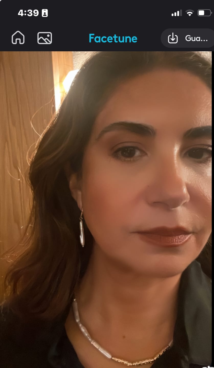 Customer photo review of BLANCE - White Baroque Pearl Drop Earrings