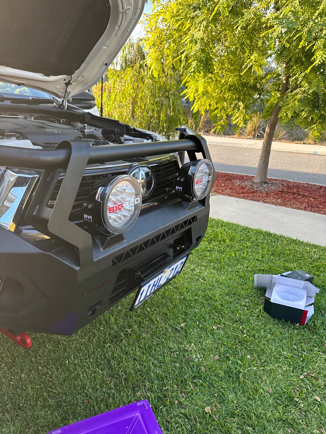 Customer photo review of 7 Inch BRG Driving Light Starter Kit (PAIR W/HARNESS)