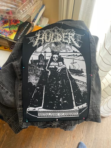 Customer photo review of Hulder - Bestial Form Of Humanity - Backpatch