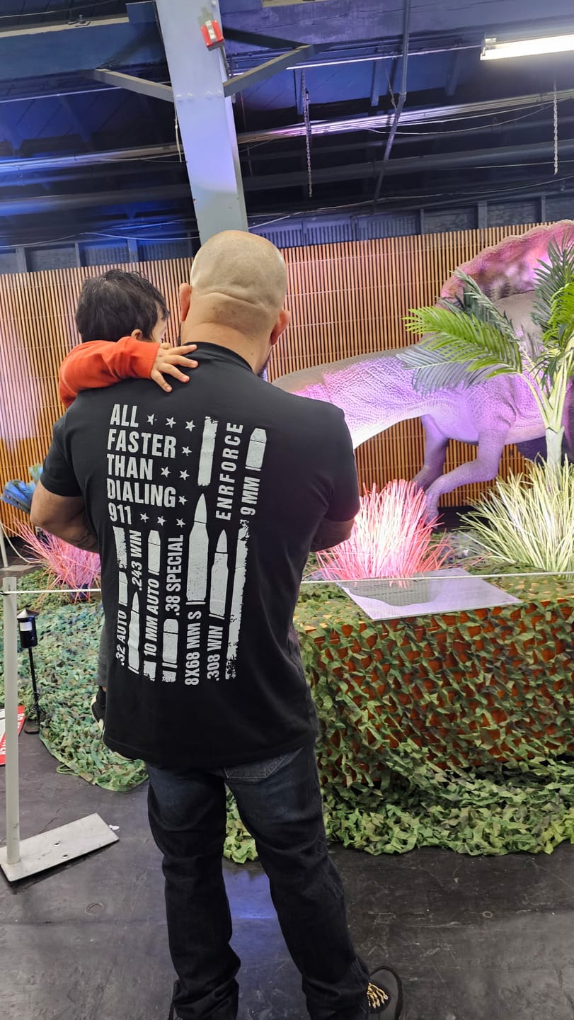 Customer photo review of All Faster Than Dialing 911 Tee