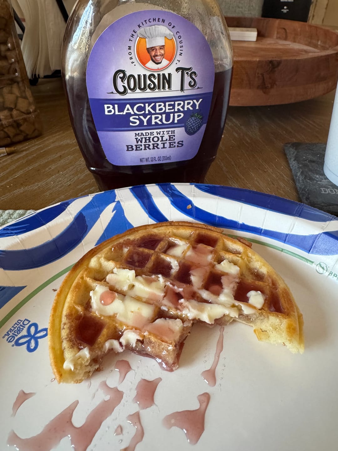 Customer photo review of Cousin T's Blackberry Syrup