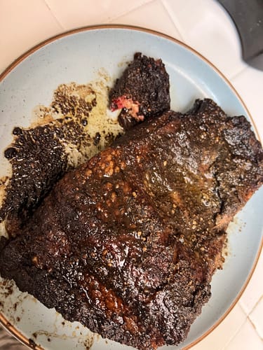 Customer photo review of Halal Smoked Brisket - Fully Cooked