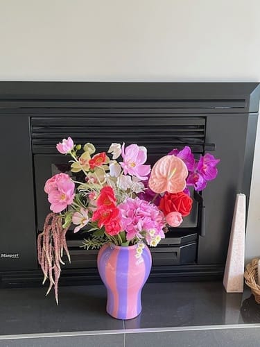 Customer photo review of Grape Sherbet Bomb vase