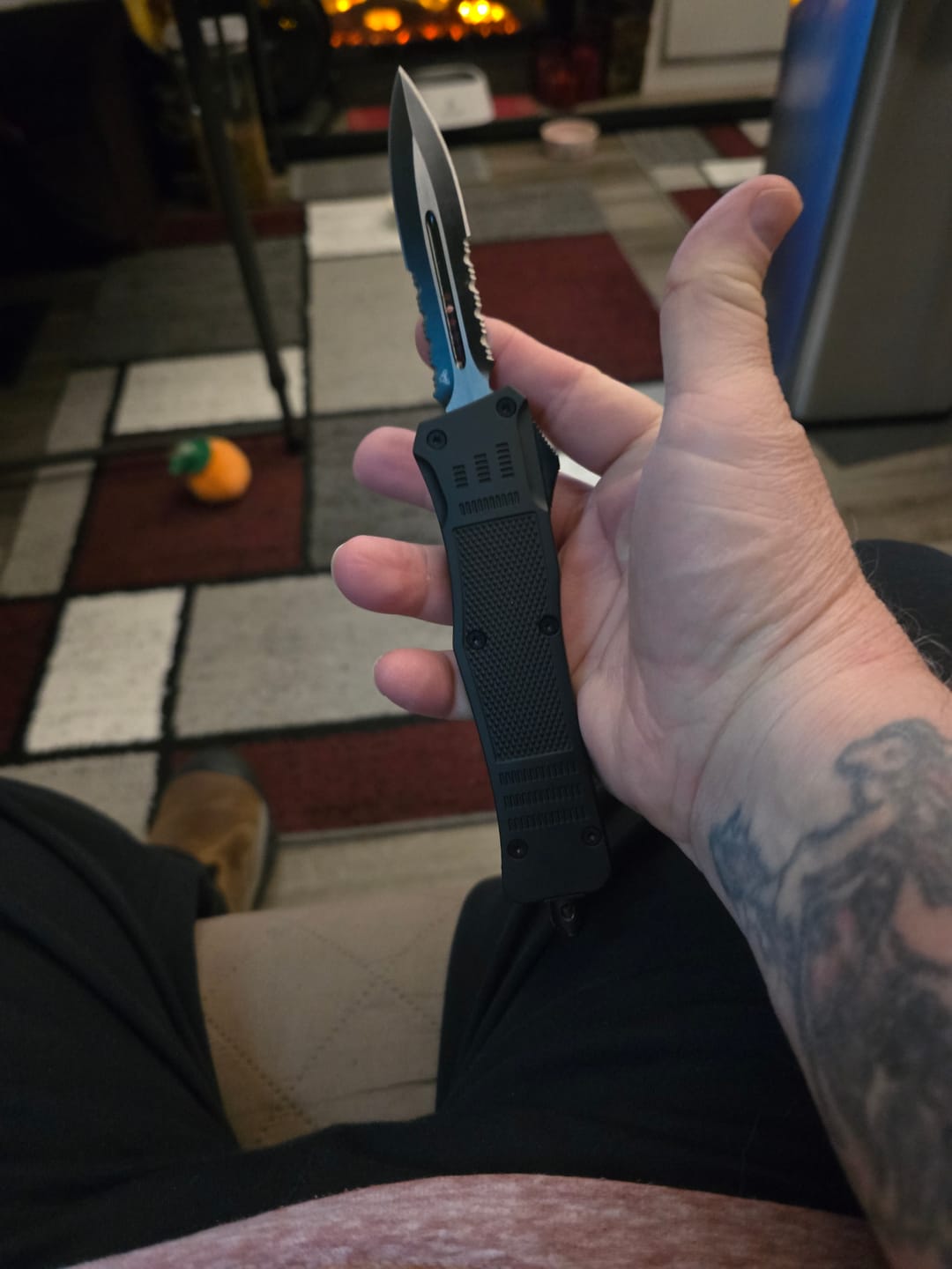 Customer photo review of 50% OFF Black Phantom D/A OTF (Multiple Blade Styles Available)