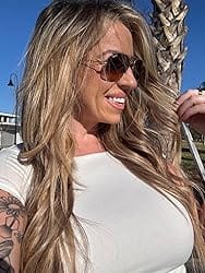 Customer photo review of Female Hair Topper for Thinning Crown Brown with Blonde Hair #3/8/22