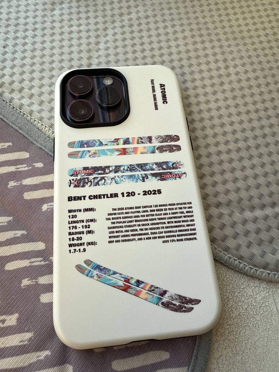 Customer photo review of Atomic Bent Chetler 120 - 2025 Ski Phone Case