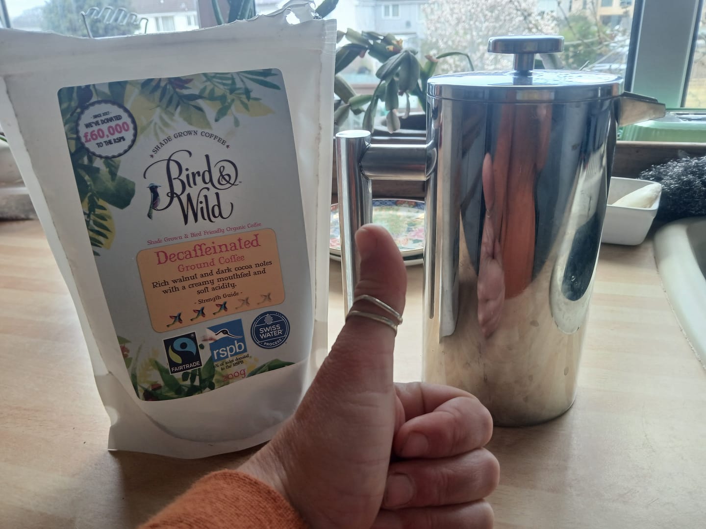 Customer photo review of Dark Roast Espresso Fairtrade Organic Coffee Beans and Ground - 200g, 500g, 1kg