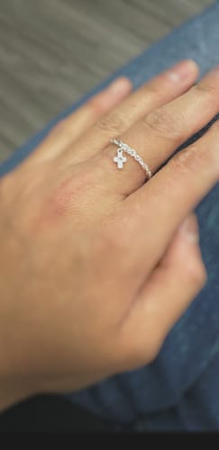 Customer photo review of Permanent jewelry