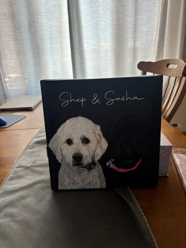Customer photo review of Pet Art Canvas Wrap