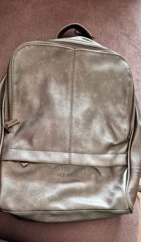 Reseña con foto de un cliente sobre Mochila Mate