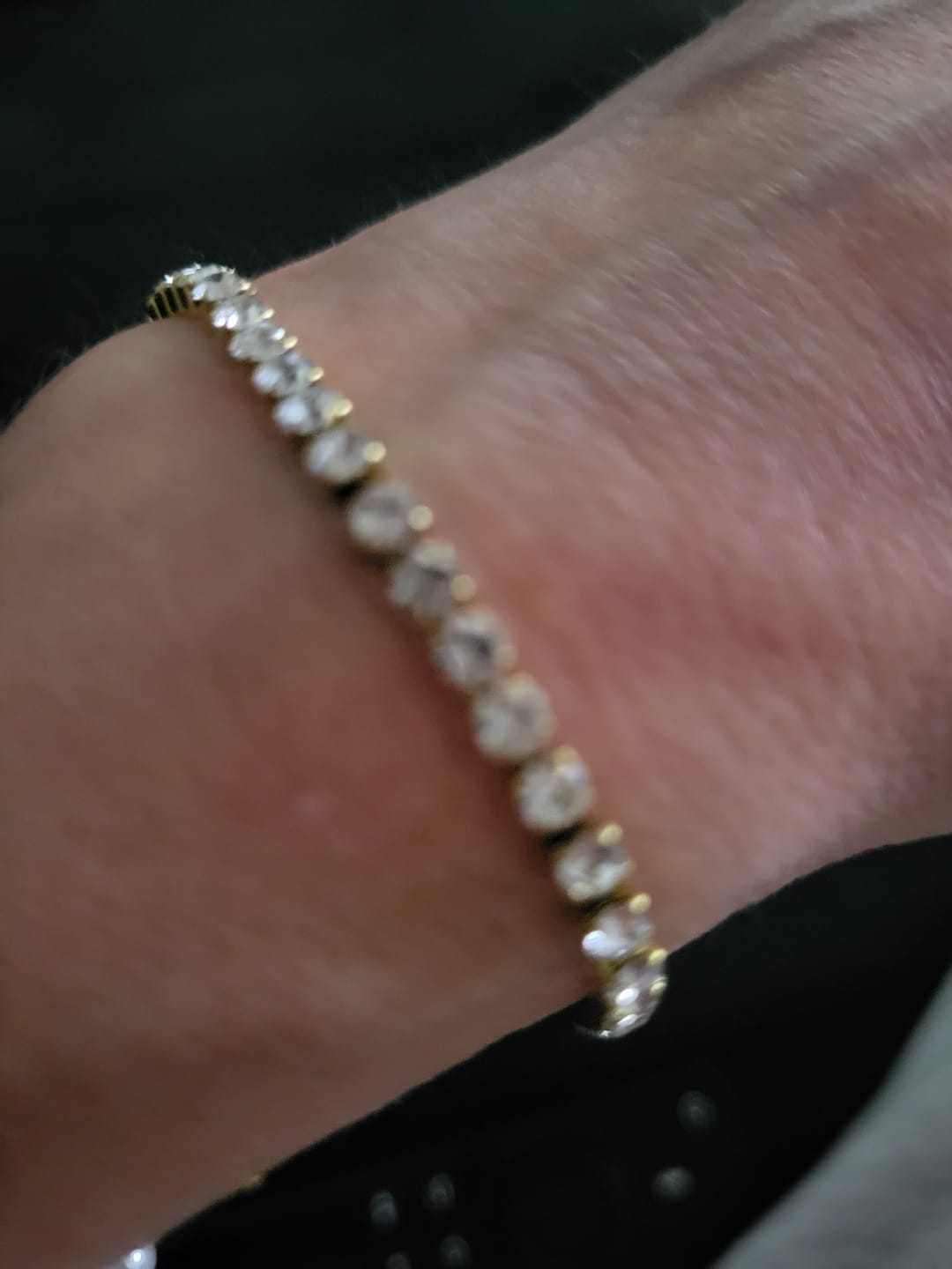 Customer photo review of Hi-Life Tennis Armband 14K Vergoldet