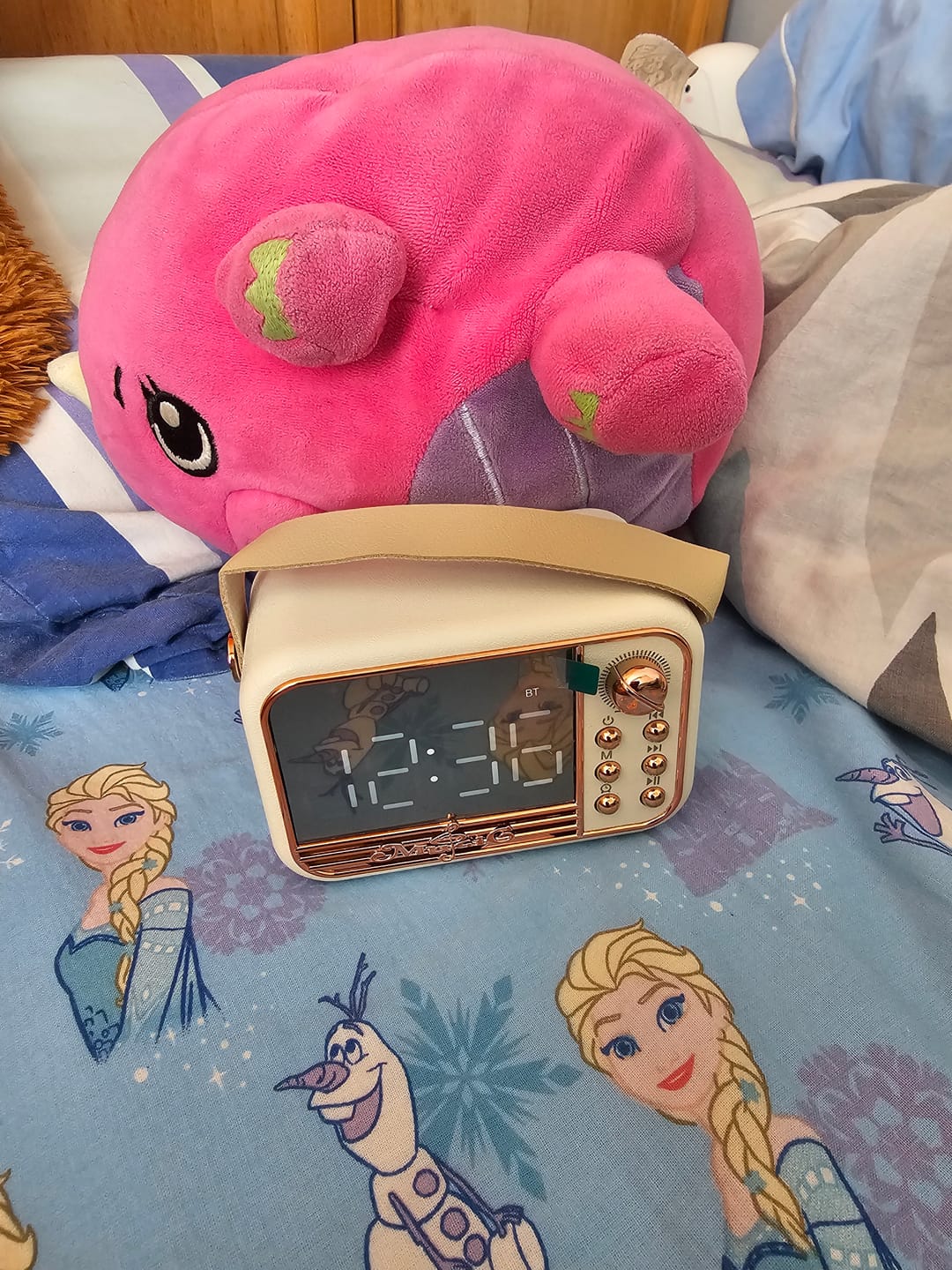Customer photo review of Réveil vintage portable