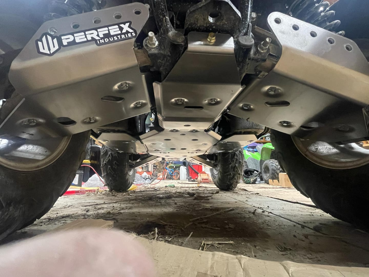 Customer photo review of Full Skid Plate Kit — Kawasaki Brute Force 650/750 (2008+)