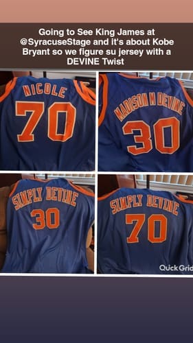 Customer photo review of Custom White Navy Classic Sets Sports Uniform Basketball Jersey