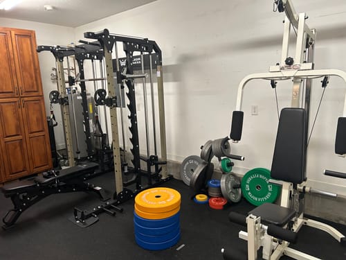 Customer photo review of Major Fitness B52 All-In-One Home Gym Smith Machine