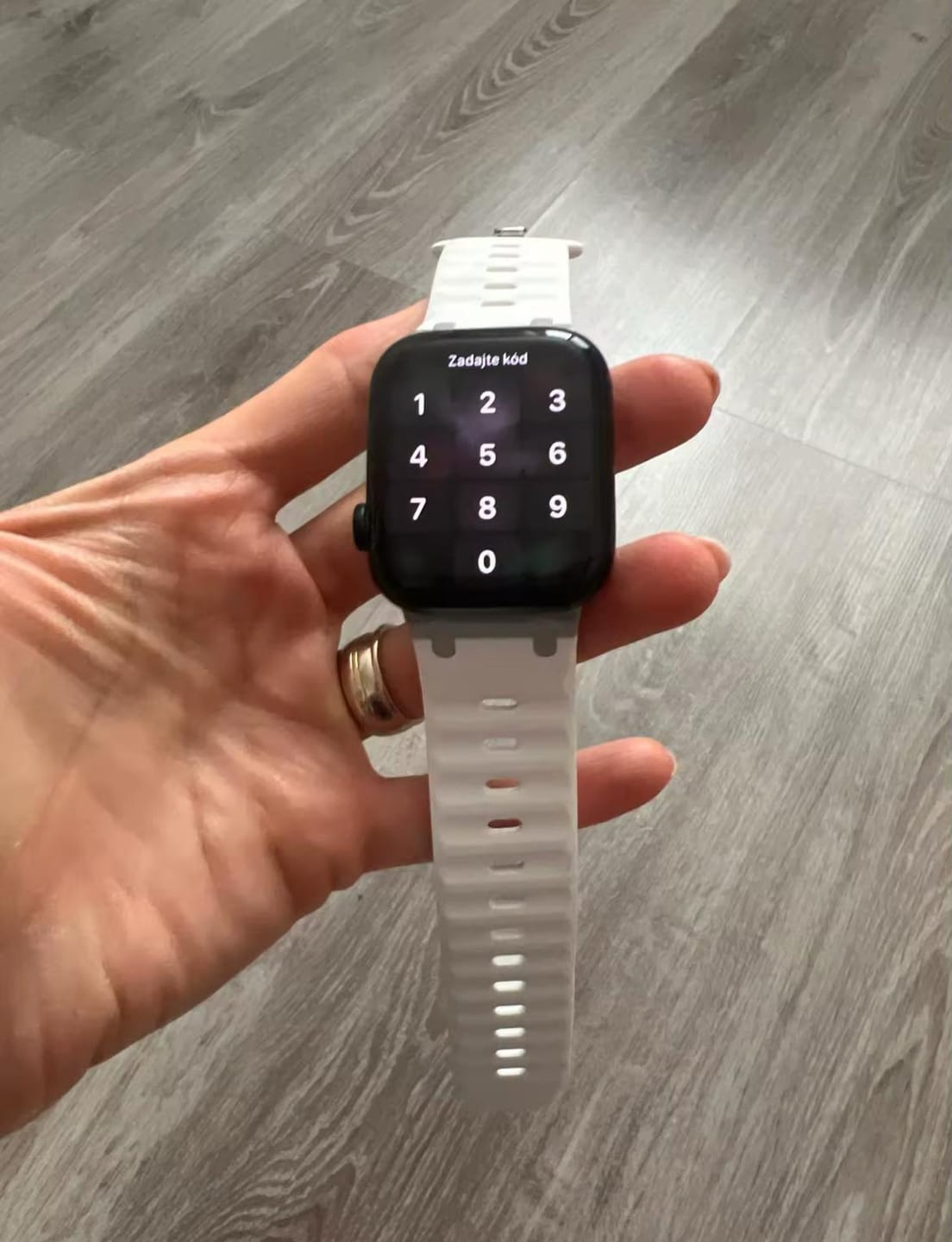 Customer photo review of Soft Silicone 2.0 Strap for Apple Watch