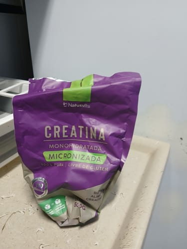 Customer photo review of Creatina 100% Pura (500g). Monohidratada e Micronizada 180 mícrons. Livre de Metais Pesados