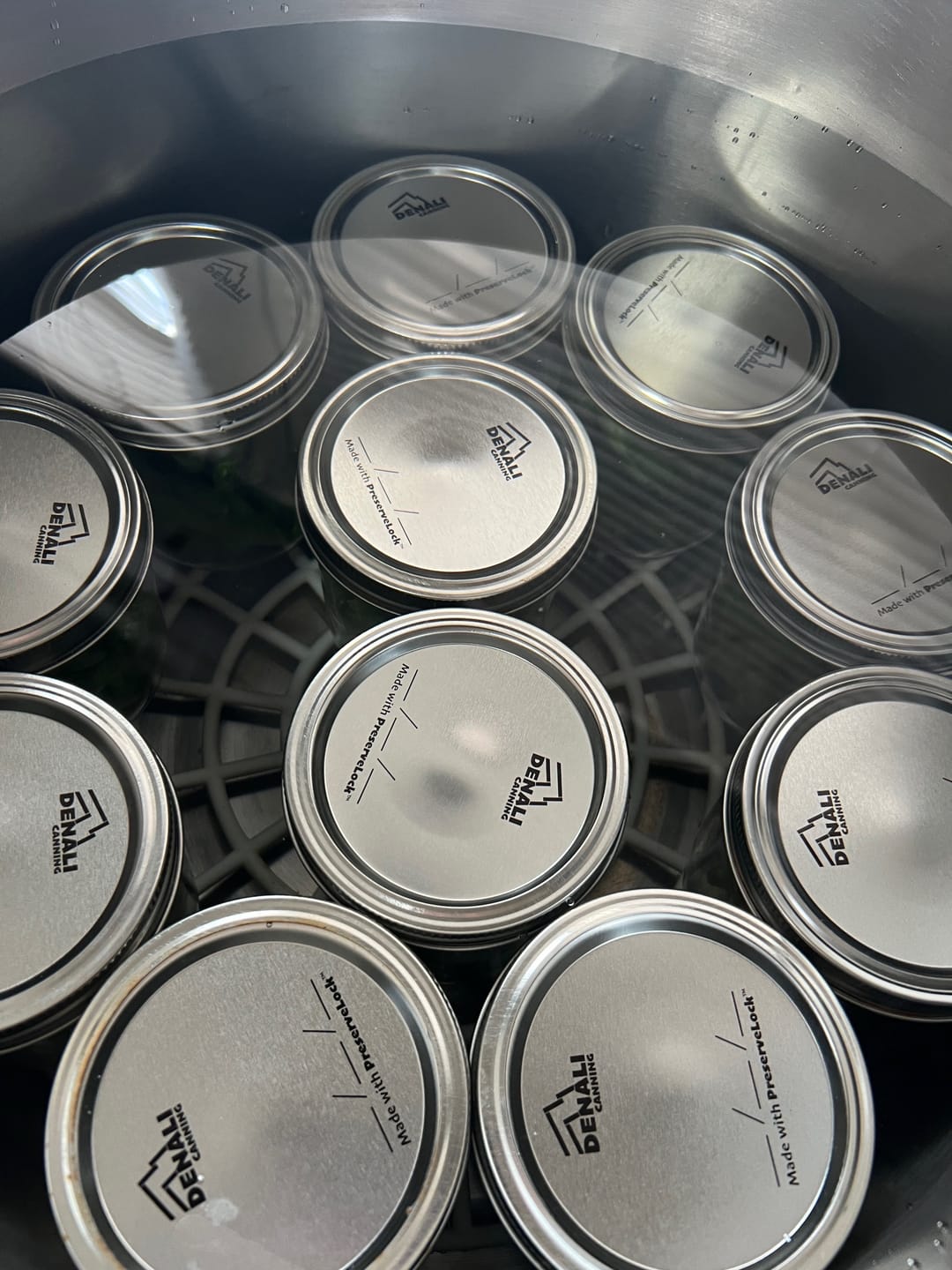 Customer photo review of Case of 20 – Denali Lids – 12 Canning Lids Per Pack – Regular Mouth