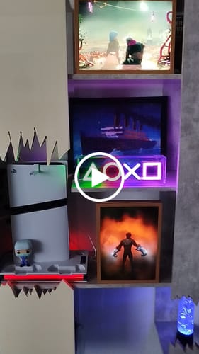 Customer video review of Arcane: League of Legends Anime Art LED Light Painting –  Vi Battle Scene Wall Art