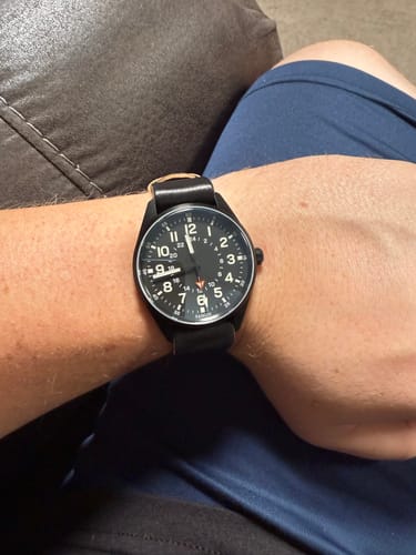 Customer photo review of Safari Shell Cordovan Single-Pass Strap - NEW