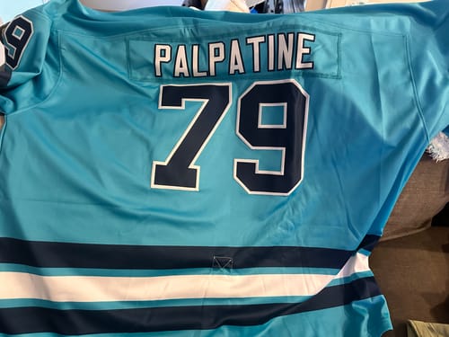 Customer photo review of VVHL Custom Teal White Hockey Jersey
