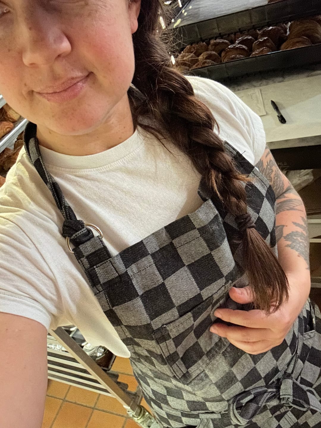 Customer photo review of Checkered Apron