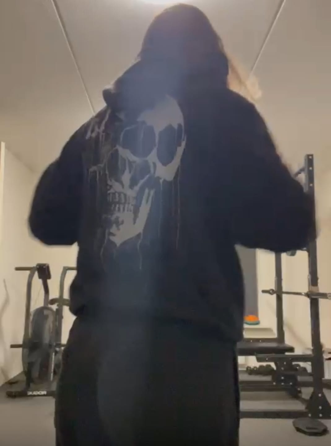 Customer photo review of 551 - Drippy Skull Hoodie