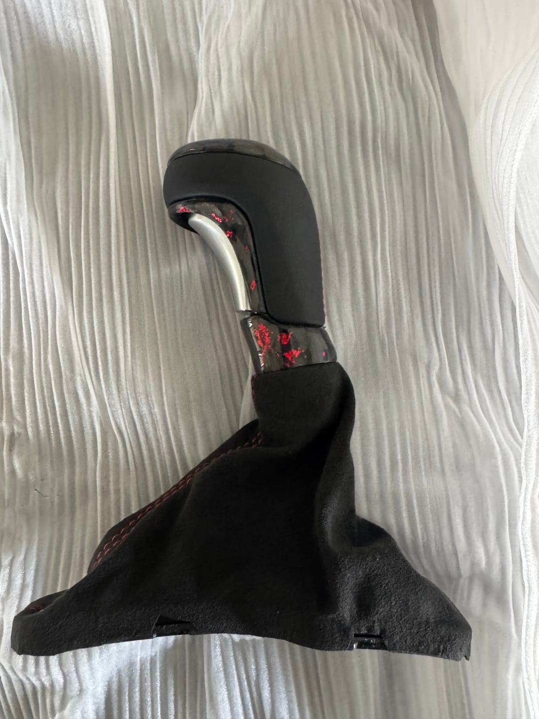 Customer photo review of Customizable Carbon Fiber Automatic Shift Knob for 2016-2024 Chevy Camaro