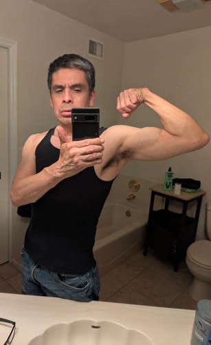 Customer photo review of Win-Test™ - Lean Muscle, Striated & Vascular, Dry Gainer Blend