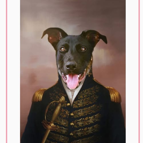 Customer photo review of The General - Custom Pet Poster