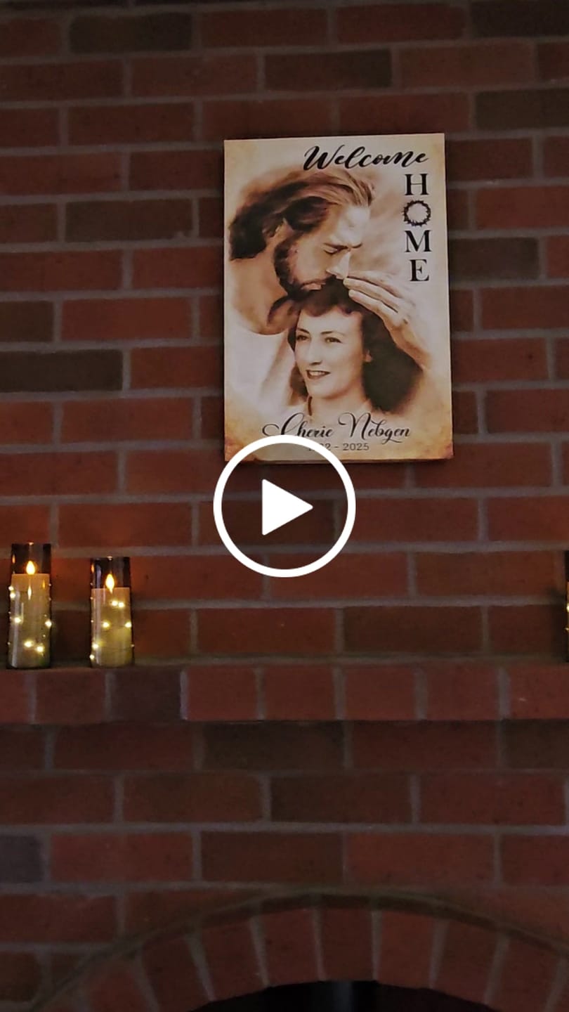 Customer video review of Custom Canvas Prints, God Sympathy Gifts, Jesus Memorial Gift, Remembrance Gifts, Bereavement Gift, Welcome Home Jesus Canvas